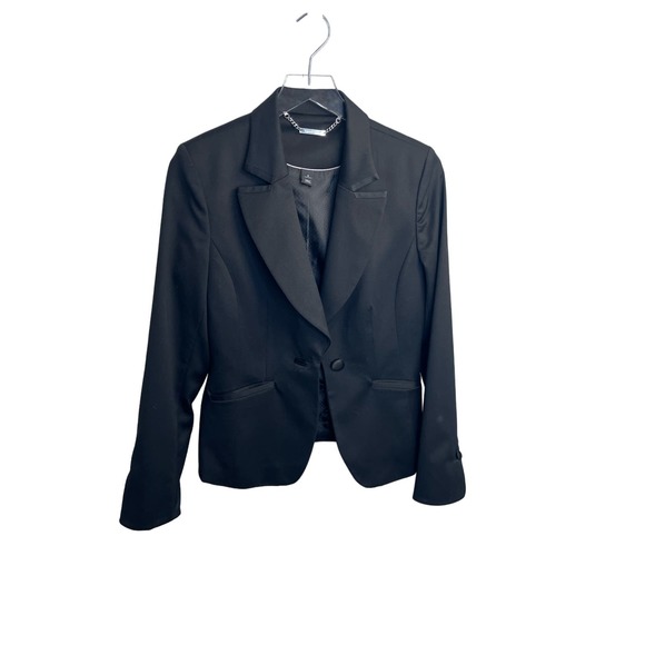 White House Black Market Black Tuxedo Jacket Size 6 - Picture 15 of 17